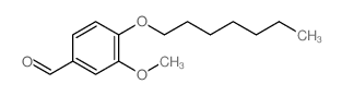 4-heptoxy-3-methoxy-benzaldehyde structure