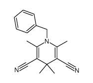 1-benzyl-3,5-dicyano-2,4,4,6-tetramethyl-1,4-dihydropyridine Structure