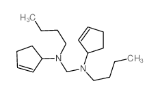 Methanediamine,N,N'-dibutyl-N,N'-di-2-cyclopenten-1-yl- Structure