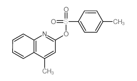 2-Quinolinol,4-methyl-, 2-(4-methylbenzenesulfonate) structure