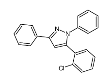 5-(2-chlorophenyl)-1,3-diphenylpyrazole结构式
