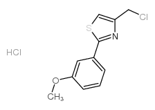 4-(chloromethyl)-2-(3-methoxyphenyl)-1,3-thiazole hydrochloride structure