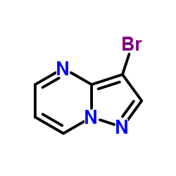3-溴吡唑[1,5-A]嘧啶结构式
