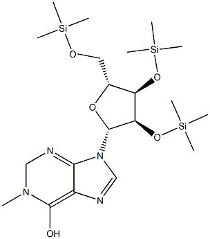 1-Methyl-2'-O,3'-O,5'-O-tris(trimethylsilyl)inosine picture