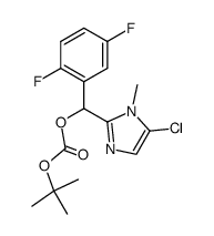 2-[(tert-butoxycarbonyloxy)-(2,5-difluorophenyl)methyl]-1-methyl-5-chloro-1H-imidazole Structure