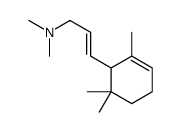 N,N-Dimethyl-3-(2,6,6-trimethyl-2-cyclohexen-1-yl)-2-propen-1-amine结构式