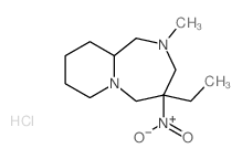 Pyrido[1,2-a][1,4]diazepine,4-ethyldecahydro-2-methyl-4-nitro-, hydrochloride (1:2) Structure