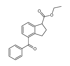 ethyl 4-benzoylindan-1-carboxylate结构式