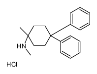 N,1-dimethyl-4,4-diphenylcyclohexan-1-amine,hydrochloride结构式