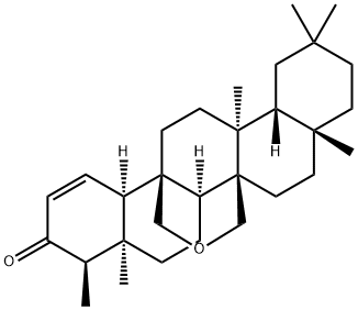 25,26-Epoxy-D:A-friedoolean-1-en-3-one结构式