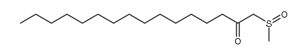 1-methanesulfinyl-hexadecan-2-one Structure