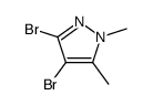 3,4-dibromo-1,5-dimethylpyrazole结构式