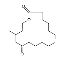 15-methyl-oxacycloheptadecane-2,13-dione Structure