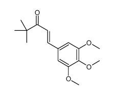 (E)-4,4-dimethyl-1-(3,4,5-trimethoxyphenyl)pent-1-en-3-one Structure