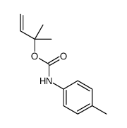 2-methylbut-3-en-2-yl N-(4-methylphenyl)carbamate结构式