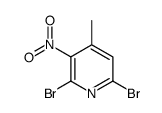 2,6-Dibromo-4-methyl-3-nitropyridine Structure