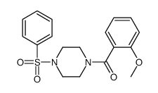 [4-(benzenesulfonyl)piperazin-1-yl]-(2-methoxyphenyl)methanone Structure