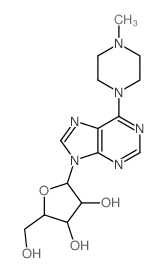 2-(hydroxymethyl)-5-[6-(4-methylpiperazin-1-yl)purin-9-yl]oxolane-3,4-diol picture