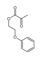 2-phenoxyethyl 2-oxopropanoate Structure