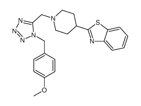 Benzothiazole, 2-[1-[[1-[(4-methoxyphenyl)methyl]-1H-tetrazol-5-yl]methyl]-4-piperidinyl]- (9CI) Structure