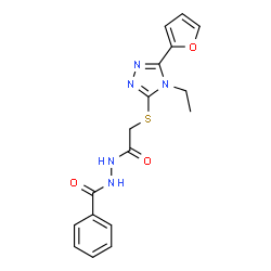 Benzoic acid, 2-[[[4-ethyl-5-(2-furanyl)-4H-1,2,4-triazol-3-yl]thio]acetyl]hydrazide (9CI) picture