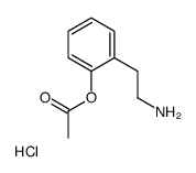 [2-(2-aminoethyl)phenyl] acetate,hydrochloride结构式