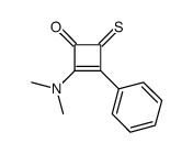 2-(dimethylamino)-3-phenyl-4-sulfanylidenecyclobut-2-en-1-one Structure