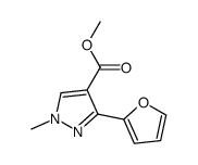 methyl 3-(furan-2-yl)-1-methylpyrazole-4-carboxylate Structure