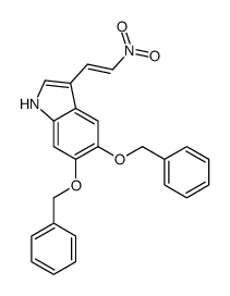 3-(2-nitroethenyl)-5,6-bis(phenylmethoxy)-1H-indole结构式