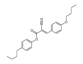 (4-butylphenyl) 3-(4-butoxyphenyl)-2-cyanoprop-2-enoate Structure