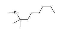 2-methyl-2-methylselanyloctane Structure