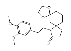 8-(3,4-dimethoxy-phenethyl)-1,4-dioxa-8-aza-dispiro[4.1.4.3]tetradecan-9-one Structure