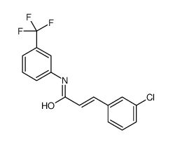 3-(3-chlorophenyl)-N-[3-(trifluoromethyl)phenyl]prop-2-enamide结构式