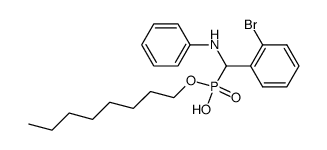 [(2-Bromo-phenyl)-phenylamino-methyl]-phosphonic acid monooctyl ester结构式