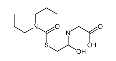 2-[[2-(dipropylcarbamoylsulfanyl)acetyl]amino]acetic acid Structure