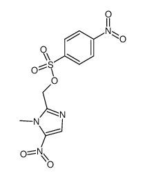 1-methyl-5-nitro-2-(4-nitro-benzenesulfonyloxymethyl)-1H-imidazole Structure