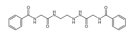 N1-(2-Hippuroylaminoethyl)-N2-hippuroyl-hydrazin Structure