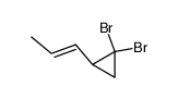 1,1-dibromo-2-(E-propenyl)cyclopropane结构式