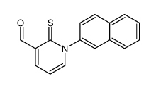 1-naphthalen-2-yl-2-sulfanylidenepyridine-3-carbaldehyde结构式