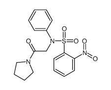 2-nitro-N-(2-oxo-2-pyrrolidin-1-ylethyl)-N-phenylbenzenesulfonamide Structure