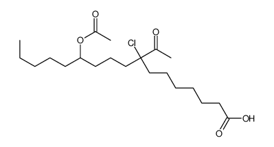 8-acetyl-12-acetyloxy-8-chloroheptadecanoic acid Structure