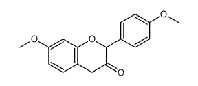 7-methoxy-2-(4-methoxyphenyl)-4H-chromen-3-one结构式