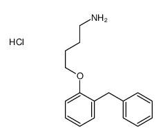 4-(2-benzylphenoxy)butan-1-amine,hydrochloride结构式