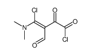 4-chloro-4-(dimethylamino)-3-formyl-2-oxobut-3-enoyl chloride结构式