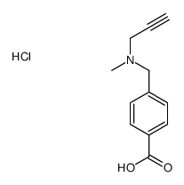 4-[[methyl(prop-2-ynyl)amino]methyl]benzoic acid,hydrochloride Structure