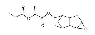 2,3-Epoxy-6-<2-propionyloxy-propionyloxy>-octahydro-4,7-methano-inden结构式