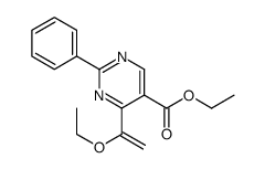 ethyl 4-(1-ethoxyethenyl)-2-phenylpyrimidine-5-carboxylate结构式