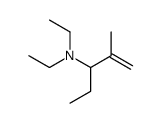 N,N-diethyl-2-methylpent-1-en-3-amine结构式