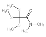 Acetamide,N,N-dimethyl-2,2,2-tris(methylthio)- Structure