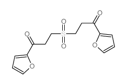 1-(2-furyl)-3-[3-(2-furyl)-3-oxo-propyl]sulfonyl-propan-1-one结构式